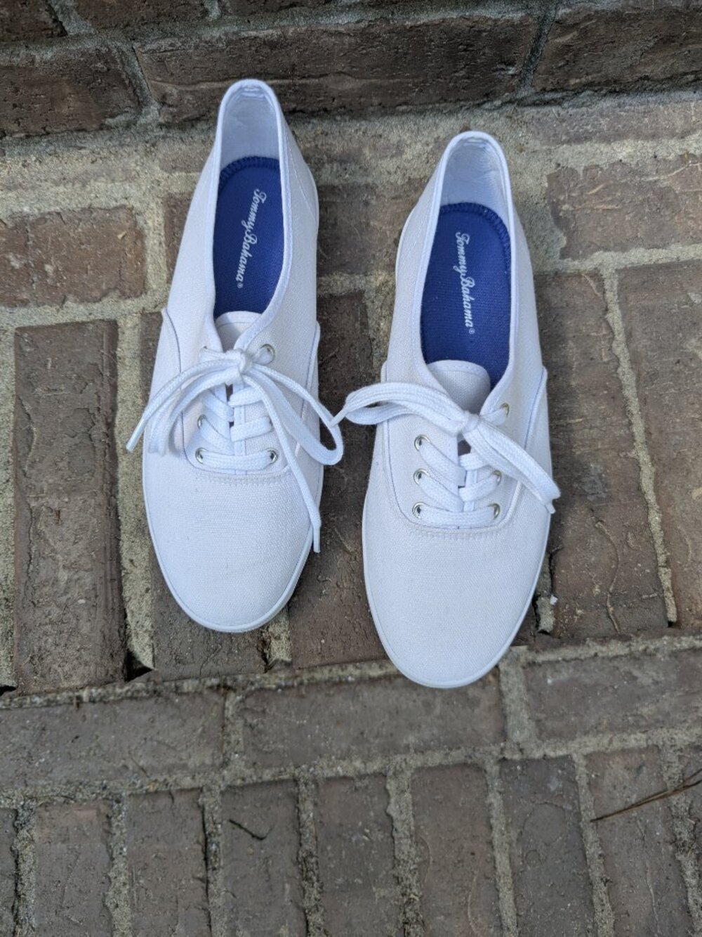 Tommy Bahama white canvas sneakers size 8.5